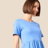 imageAmazon Essentials Womens ShortSleeve Crewneck Tiered DressBlue