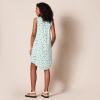 imageAmazon Essentials Womens Sleeveless Woven Shift DressAqua Blue Poppy