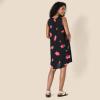 imageAmazon Essentials Womens Sleeveless Woven Shift DressBlack Pink Flowers