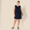 imageAmazon Essentials Womens Sleeveless Woven Shift DressNavy