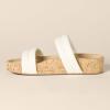 imageAmazon Essentials Womens Slide Cork SandalsWhite