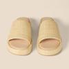imageAmazon Essentials Womens Slide Flatform SandalNatural Raffia