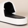 imageAmazon Essentials Womens Slide Flatform SandalWhite
