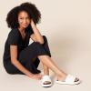 imageAmazon Essentials Womens Slide Flatform SandalWhite