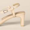 imageAmazon Essentials Womens Strappy Block Heel SandalsBeige Patent