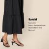 imageAmazon Essentials Womens Strappy Block Heel SandalsBlack Faux Leather
