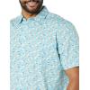 imageAmazon Essentials mens Shortsleeve Regularfit Stretch Poplin ShirtAqua Blue
