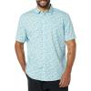 imageAmazon Essentials mens Shortsleeve Regularfit Stretch Poplin ShirtAqua Blue