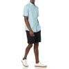 imageAmazon Essentials mens Shortsleeve Regularfit Stretch Poplin ShirtAqua Blue