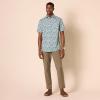 imageAmazon Essentials mens Shortsleeve Regularfit Stretch Poplin ShirtBlue Floral