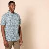 imageAmazon Essentials mens Shortsleeve Regularfit Stretch Poplin ShirtBlue Floral