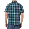 imageAmazon Essentials mens Shortsleeve Regularfit Stretch Poplin ShirtGreen Navy Medium Plaid