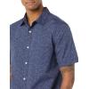 imageAmazon Essentials mens Shortsleeve Regularfit Stretch Poplin ShirtNavy Floral