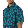 imageAmazon Essentials mens Shortsleeve Regularfit Stretch Poplin ShirtNavy Leaf Print