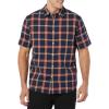 imageAmazon Essentials mens Shortsleeve Regularfit Stretch Poplin ShirtNavy Red Plaid