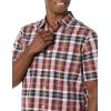 imageAmazon Essentials mens Shortsleeve Regularfit Stretch Poplin ShirtNavy Red White Plaid