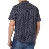 imageAmazon Essentials mens Shortsleeve Regularfit Stretch Poplin ShirtNavy Roses