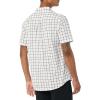 imageAmazon Essentials mens Shortsleeve Regularfit Stretch Poplin ShirtPink White Buffalo Plaid
