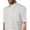 imageAmazon Essentials mens Shortsleeve Regularfit Stretch Poplin ShirtPink White Buffalo Plaid