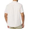 imageAmazon Essentials mens Shortsleeve Regularfit Stretch Poplin ShirtPink White Double Stripe