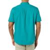 imageAmazon Essentials mens Shortsleeve Regularfit Stretch Poplin ShirtTeal Blue