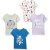 imageAmazon Essentials Disney  Marvel  Star Wars  Frozen  Princess Girls and Toddlers ShortSleeve TShirts MultipacksGreyPurpleBlueFrozen 2 Stronger Together