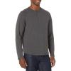 imageAmazon Essentials Long Sleeve Shirt for Men RegularFit Henley Available in Big ampamp TallCharcoal Heather