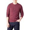 imageAmazon Essentials Long Sleeve Waffle Henley Shirts for Men SlimFitBurgundy