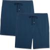 imageAmazon Essentials Mens 7quot Cotton Knit Pajama Shorts Pack of 2Indigo