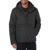 imageAmazon Essentials Mens Anorak Hooded QuarterZip Puffer CoatBlack