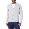 imageAmazon Essentials Mens Cotton Cardigan SweaterLight Grey Heather