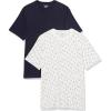 Navy/White Boat Print