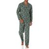 imageAmazon Essentials Mens Flannel Pajama SetBlack Folkloric