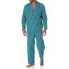 imageAmazon Essentials Mens Flannel Pajama SetBlue Green Stripe