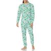 imageAmazon Essentials Mens Knit Pajama SetEcru Festive Tree