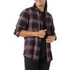 Black Burgundy Grey Plaid