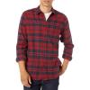 imageAmazon Essentials Mens LongSleeve Flannel Shirt  Discontinued ColorsRed Plaid