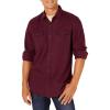 imageAmazon Essentials Mens LongSleeve Flannel Shirt RegularFit Two PocketsBurgundy Heather