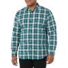Teal Blue White Plaid