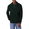 imageAmazon Essentials Mens QuarterZip RibKnit RelaxedFit SweaterDark Green