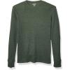 imageAmazon Essentials Mens RegularFit LongSleeve Waffle ShirtOlive Heather