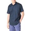 Navy White Anchor Print