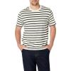 Eggshell White Black Mariner Stripe
