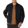 imageAmazon Essentials Mens RelaxedFit Lightweight Stretch ZipUp Bomber JacketBlack