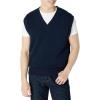 imageAmazon Essentials Mens RelaxedFit VNeck Sweater VestNavy
