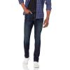 imageAmazon Essentials Mens SkinnyFit Stretch JeanDark IndigoRinsed