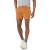 imageAmazon Essentials Mens SlimFit 5quot FlatFront Comfort Stretch Chino Short Previously GoodthreadsTobacco Brown