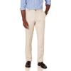 imageAmazon Essentials Mens SlimFit FlatFront Dress PantStone