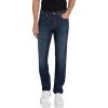 imageAmazon Essentials Mens SlimFit Jeans  Comfort Stretch Straight Previously GoodthreadsDark Blue Vintage