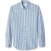 imageAmazon Essentials Mens SlimFit LongSleeve Poplin ShirtBlue Checked